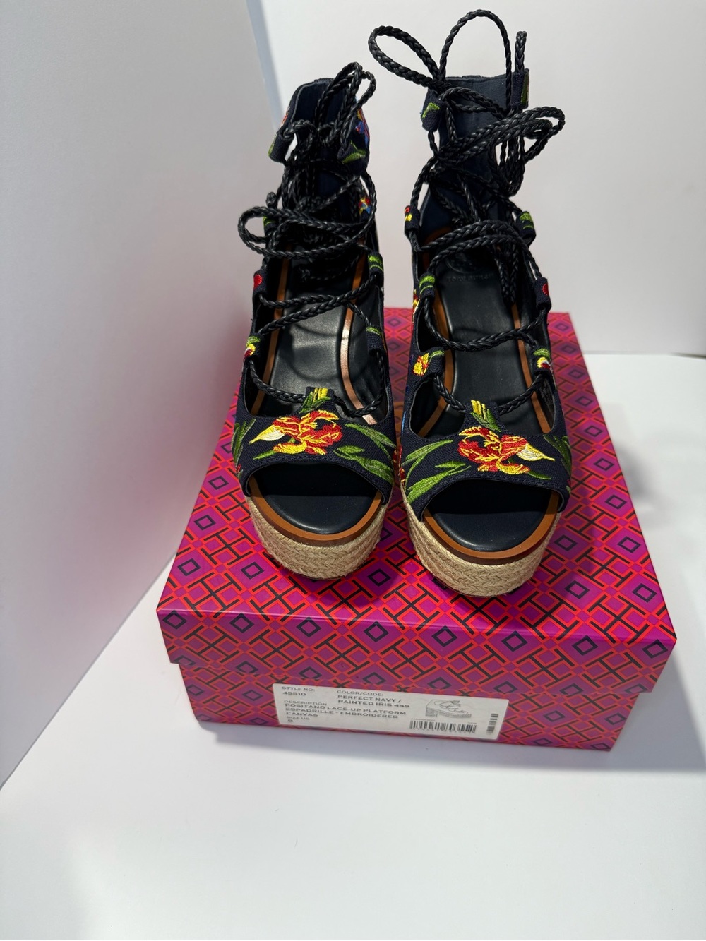 Tory Burch Positano Lace-up Espadrille